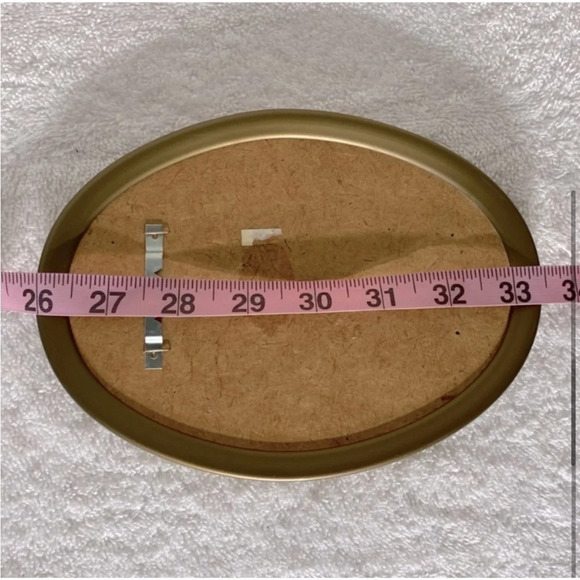 Vintage Ecstasy Giftware Black Velvet Embroidered Oval Framed Art Cardinal - Picture 5 of 6